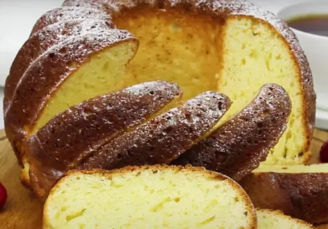 Творожный кекс на сливочном масле