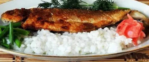 Жареный хариус