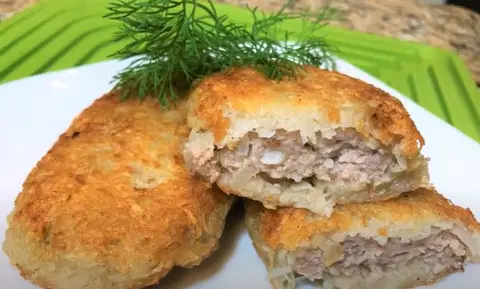 Картофельные драники с мясом