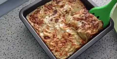 Картофель дофине, запеченный под сыром