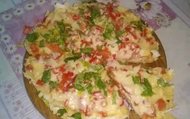 Пицца из лаваша — шаг 5