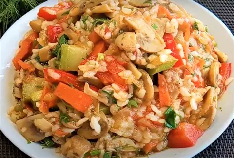 Овощное рагу с грибами