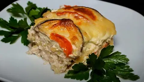 Овощная запеканка с мясом