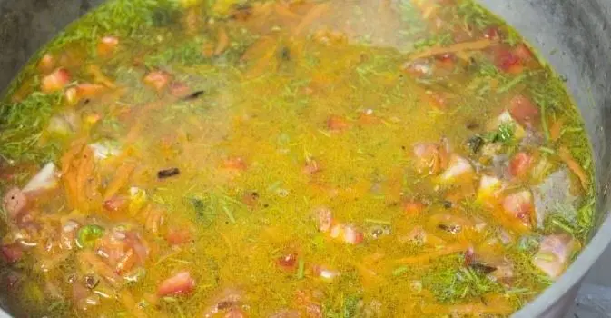 Плов с помидорами черри — шаг 9