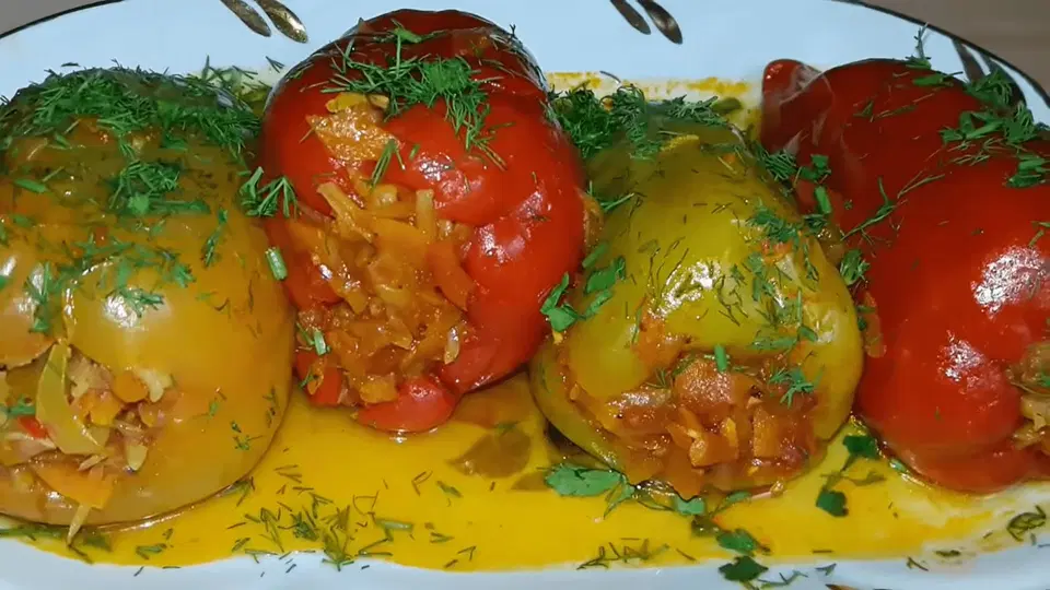 Перец, фаршированный овощами — шаг 7