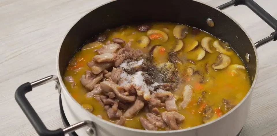 Сливочный суп с грибами — шаг 4