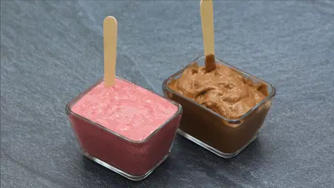 Мороженое без сливок с бананом и какао