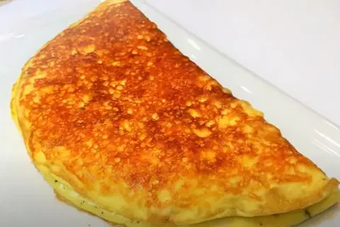 Омлет со сливками и морской солью