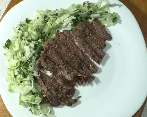 Шницель из мраморной говядины