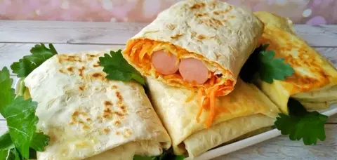 Хот-дог в лаваше