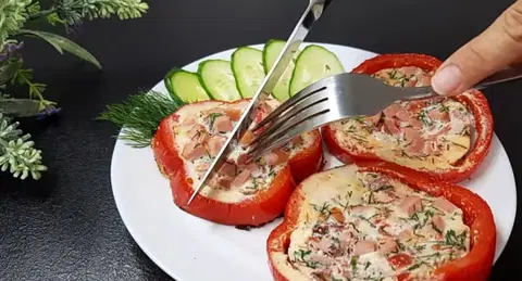 Яичница в перцах