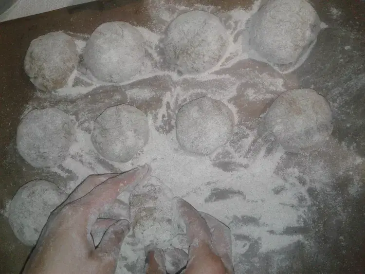 Ржаные булочки — шаг 2