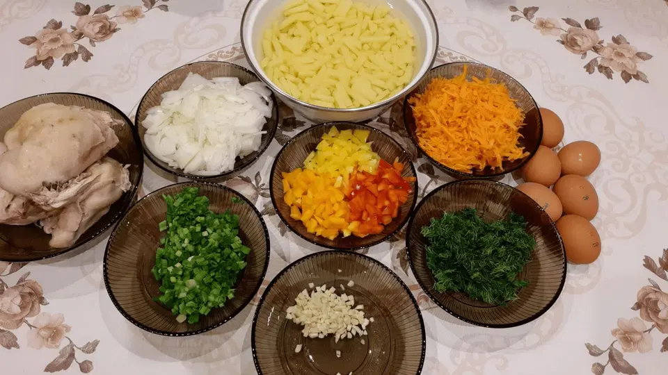 Куриный суп с овощами — шаг 1