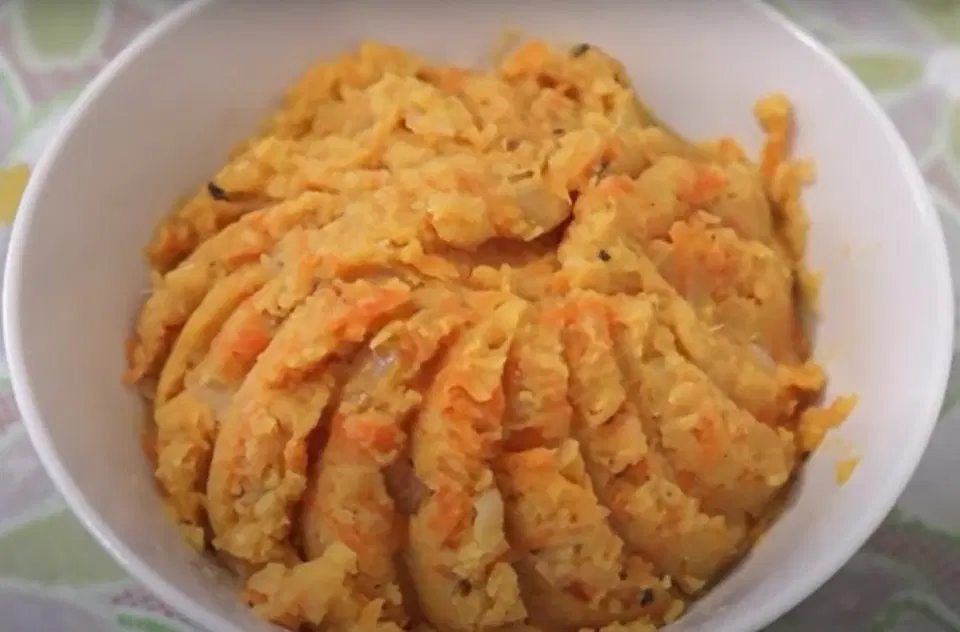 Гороховая каша с луком