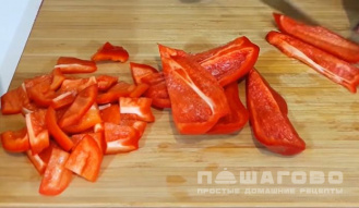 Фото приготовления рецепта: Лечо по-болгарски из помидор и перца - шаг 3