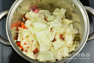 Фото приготовления рецепта: Польский суп из квашенной капусты - шаг 3