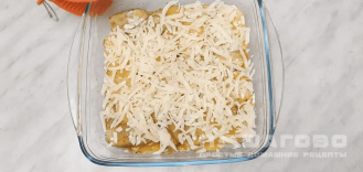 Фото приготовления рецепта: Батат с сыром в духовке - шаг 5