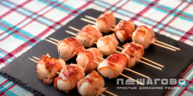 Гребешок в беконе