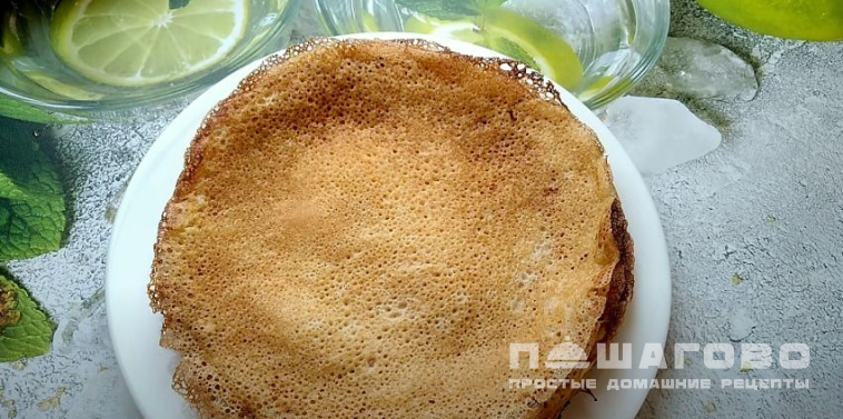 Ажурные блинчики на молоке к масленице