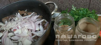 Фото приготовления рецепта: Свиное легкое маринованное - шаг 6