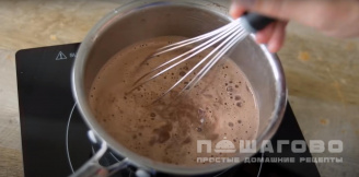 Фото приготовления рецепта: Шоколадный пудинг - шаг 6