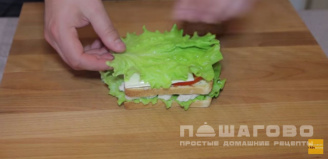 Фото приготовления рецепта: Клаб-сэндвич - шаг 12