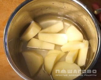 Фото приготовления рецепта: Картофельный суп-пюре по-японски - шаг 1