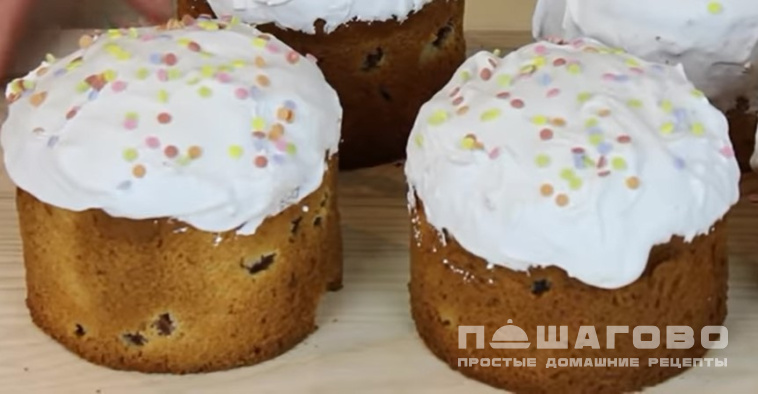 Кулич пасхальный с изюмом и ванилью