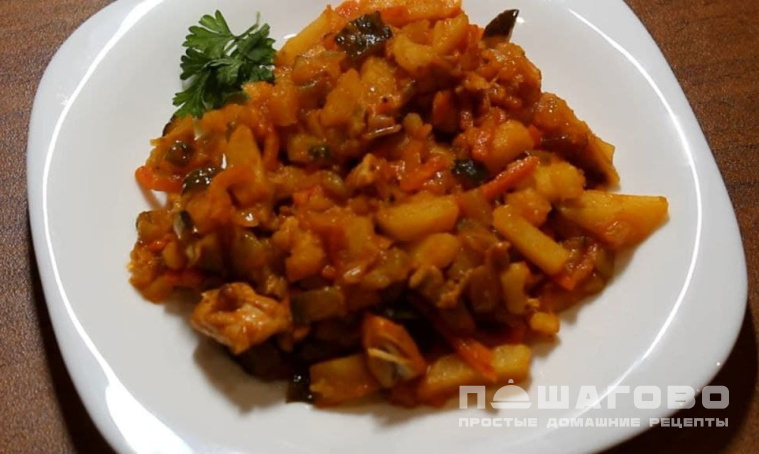 Азу из курицы