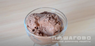 Фото приготовления рецепта: Домашнее шоколадное мороженное из сливок - шаг 4
