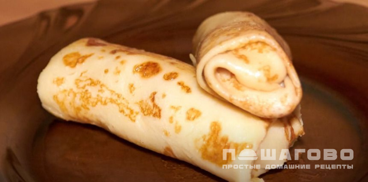 Начинка для блинов - ветчина с сыром