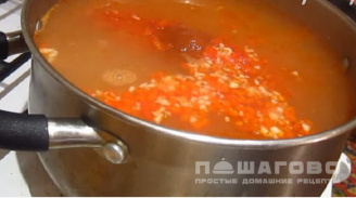 Фото приготовления рецепта: Суп харчо с картошкой - шаг 5