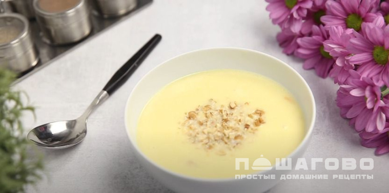 Суп с копченой курицей и плавленным сыром