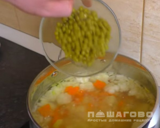 Фото приготовления рецепта: Суп овощной финский - шаг 4
