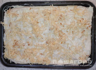 Фото приготовления рецепта: Лазанья из лаваша с грибами - шаг 9
