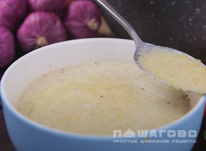 Крем-суп из брокколи с плавленным сыром