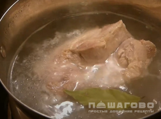 Фото приготовления рецепта: Капустняк с лавровым листом и свининой - шаг 1