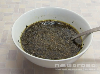 Фото приготовления рецепта: Черная икра из семян чиа и нори - шаг 4