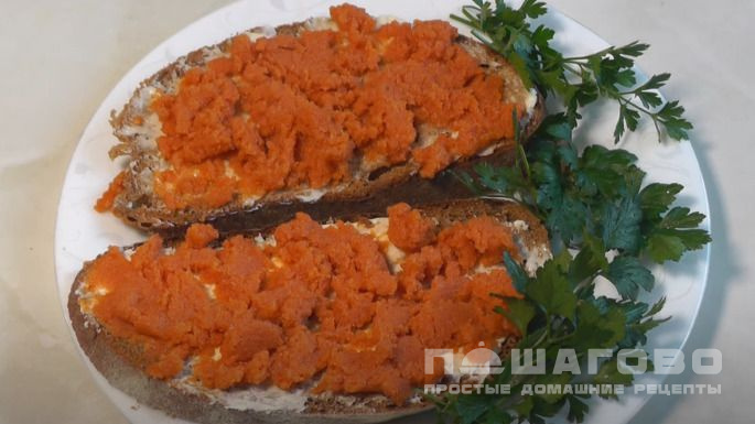 Красная икра из манки