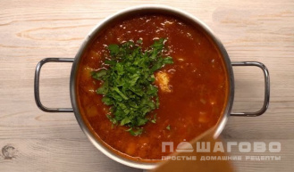 Фото приготовления рецепта: Суп с фасолью консервированной - шаг 4