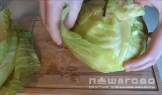 Фото приготовления рецепта: Шницель из капусты - шаг 1