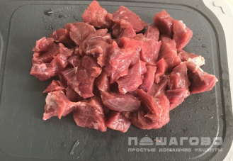 Фото приготовления рецепта: Подлива с мясом к гречке - шаг 1
