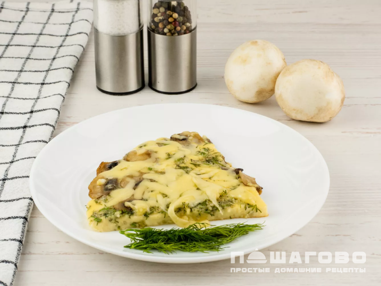 Омлет с шампиньонами