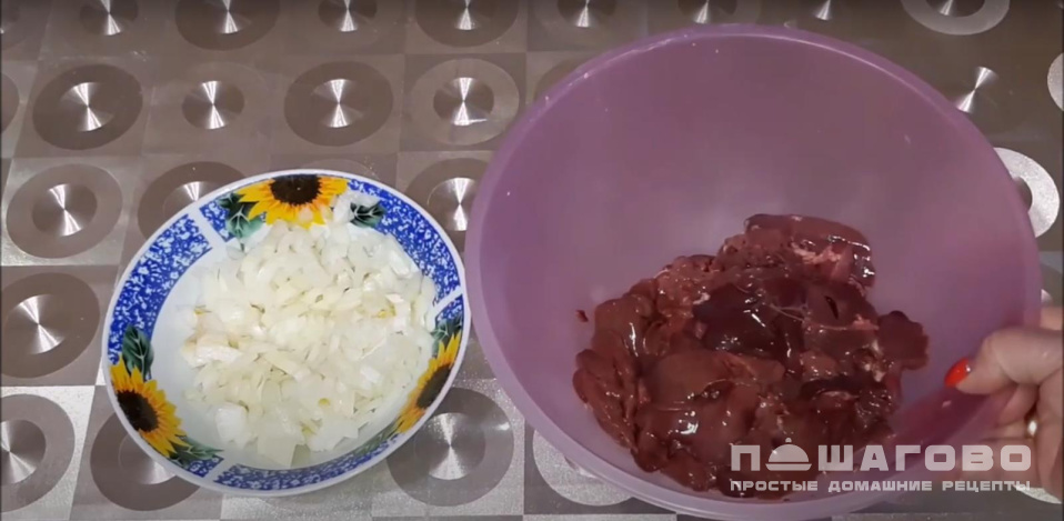 Фото приготовления рецепта: Котлеты из куриной печени - шаг 1