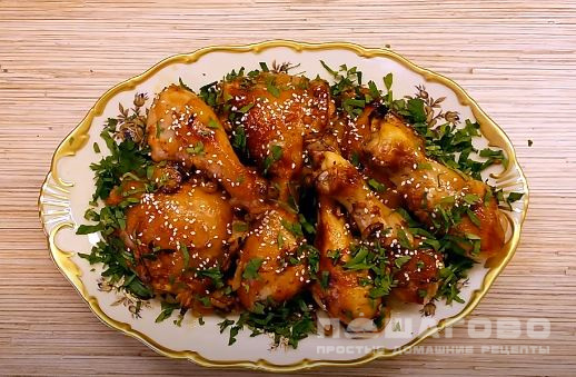 Курица в медовом кисло-сладком соусе