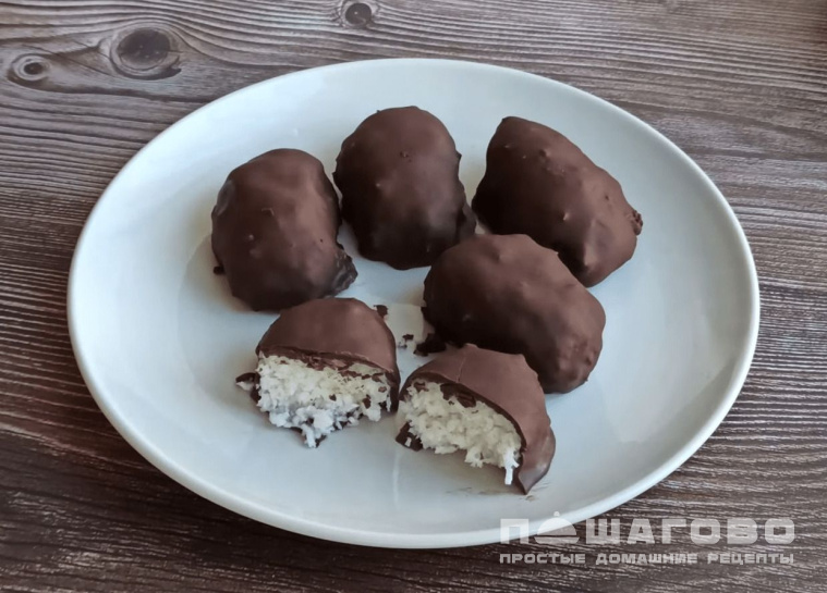 Кокосовые конфеты в шоколаде