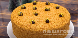 Фото приготовления рецепта: Классический медовый торт - шаг 15