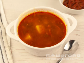Фото приготовления рецепта: Постный суп харчо - шаг 5