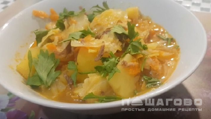 Бигус с тушенкой