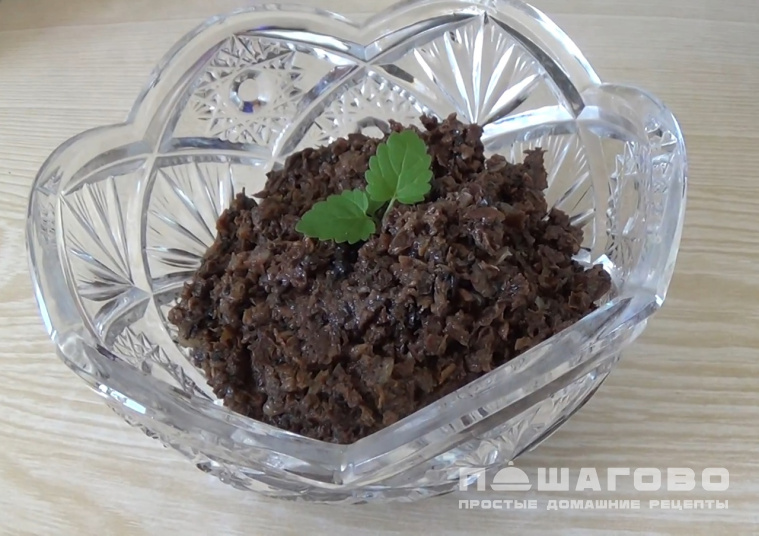 Грибная икра из сушеных грибов